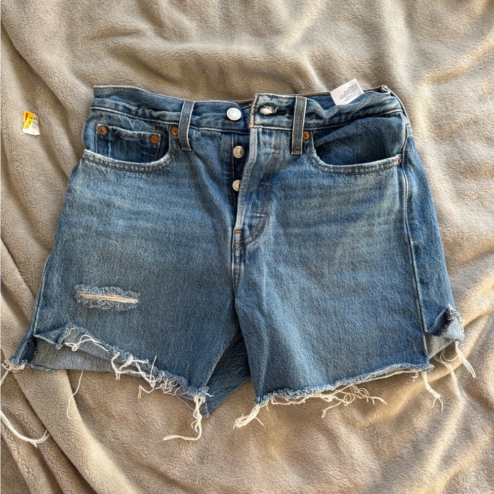 Levis Denim Blue Women's Shorts